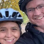 Lynda Callister is also participating in the 35 Mile Breast Cancer Challenge, but is riding her biking instead of running the distance. (Credit: Jeff and Lynda Callister)