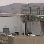 Damage can be seen at the West Liberty Foods plant after a fire this morning. (KSL-TV)