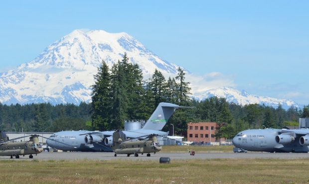 FILE: Joint Base Lewis-McChord near Lakewood, Washington, around 9 miles south of Tacoma. (JBLM)...