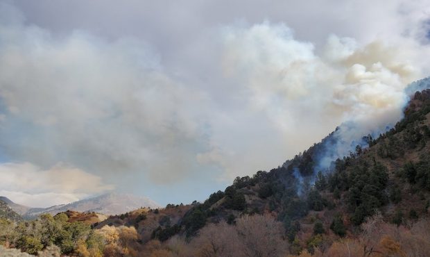Crews are responding to a new wildfire in Soldier Canyon, a few miles east of Stockton. (Utah Fire ...