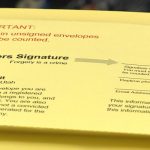 Ballots should have a voter affidavit line and a signature line on the back flap of the envelope. (KSL-TV)