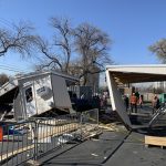 Multiple people were injured after a vehicle crashed into a COVID-19 testing site in Salt Lake City on Nov. 5, 2020 (Photo: Garna Mejia, KSL TV)