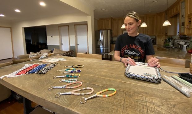 Heather Smith Tanana chose to honor her ancestors by creating pieces for those who have donated to ...