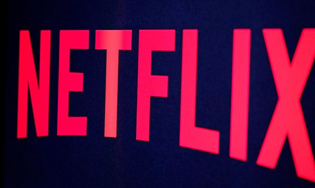 In this photo illustration the Netflix logo is seen on September 19, 2014 in Paris, France. Netflix...