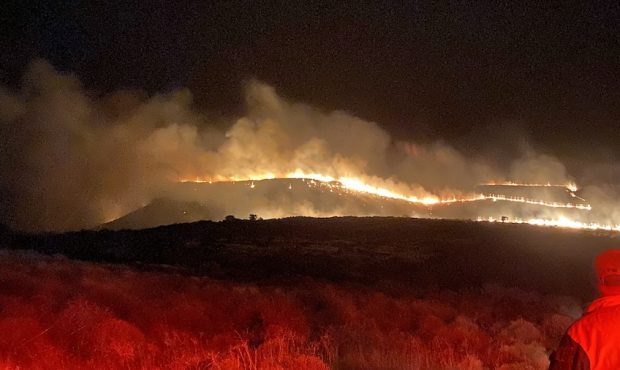 The Snow Canyon Fire. (Utah Fire Info/Twitter)...