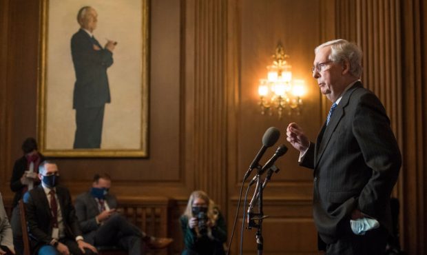 Senate Majority Leader Mitch McConnell (R-KY) (Photo by Rod Lamkey-Pool/Getty Images)...