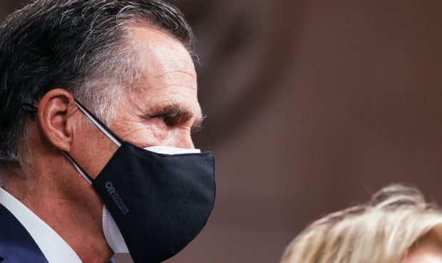 FILE: Sen. Mitt Romney, R-Utah (Photo by Tasos Katopodis/Getty Images)...