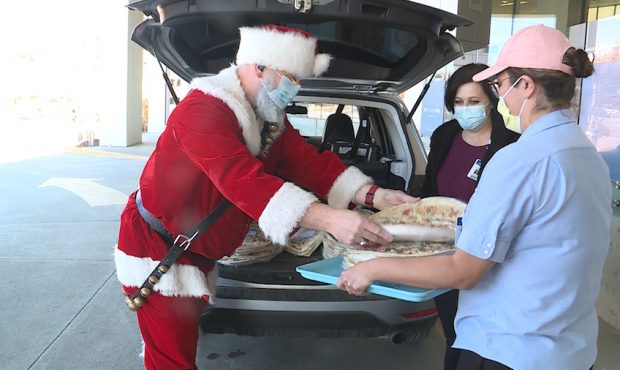 David Lamb has been delivering treats and gifts to health care workers who don't get holidays off. ...
