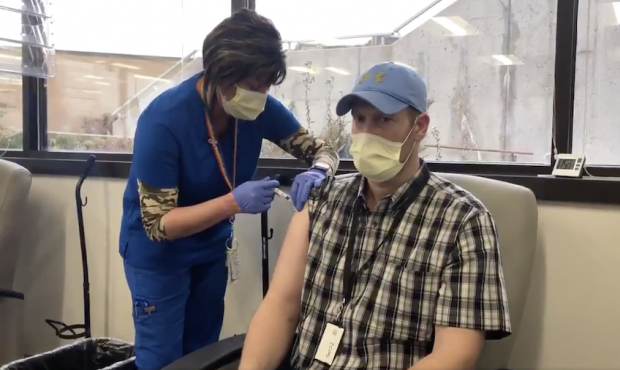 Utah Veterans Receive COVID-19 Vaccine At Salt Lake VA Hospital