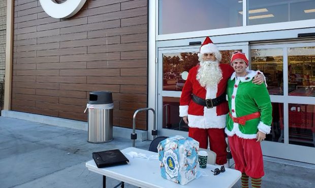 Undercover officers from the Riverside Police Department dressed as Santa and an elf to bust shopli...