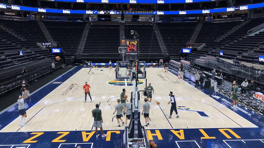 Utah Jazz Return To Vivint Arena For First Time Since March