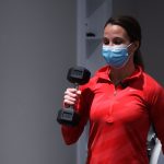 During the pandemic, Melody Jensen is avoiding the gym and prefers to work out at home instead. (KSL TV)