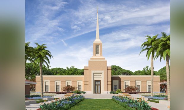 A rendering of the Zimbabwe Harare Temple. (Intellectual Reserve, Inc.)...