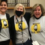 Staff sold and wore 'Royally Maag-nificent' T-shirts in honor of Chris Magg. (Mike Anderson, KSL TV)