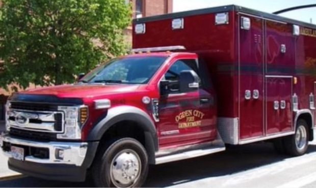 Ambulance 3 was stolen and recovered Sunday. (Ogden Fire Department)...