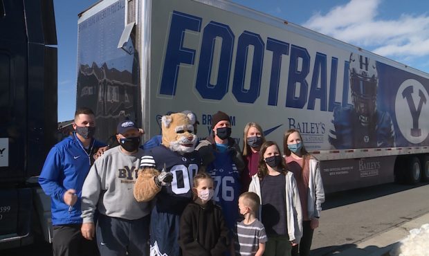 One of Brandon Stewart's final wishes was to take a ride in the BYU football equipment truck. Throu...