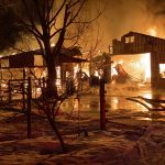 A large barn in Huntsville was completely destroyed in a fire overnight. (Weber Fire District)
