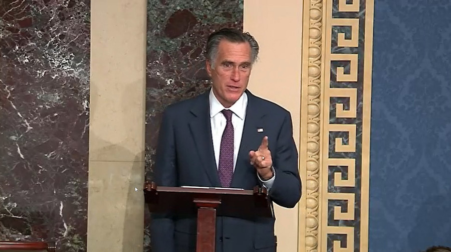 Sen. Mitt Romney Becomes First GOP Senator to Back Capitol Riot Commission