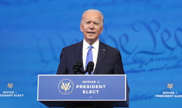 WILMINGTON, DELAWARE - DECEMBER 14: U.S. President-elect Joe Biden speaks about the Electoral Colle...