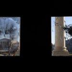 WASHINGTON, DC - JANUARY 07:  The U.S. Supreme Court is seen through a damaged entrance of the U.S. Capitol January 7, 2021 in Washington, DC. The U.S. Congress has finished the certification for President-elect Joe Biden and Vice President-elect Kamala Harris’ electoral college win after pro-Trump mobs stormed the Capitol and temporarily stopped the process. (Photo by Alex Wong/Getty Images)