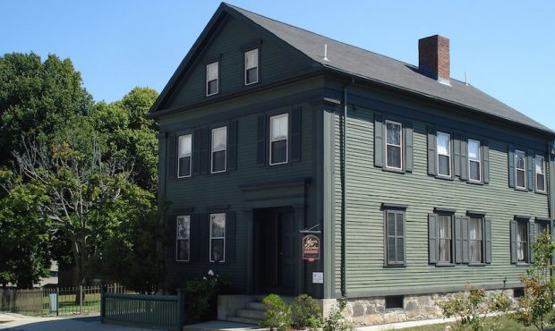 The Borden home on Second Street in Fall River, Mass., where the murders of Lizzie Borden's parents...