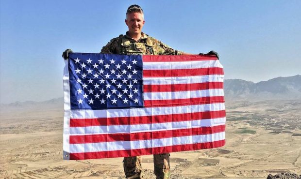 Maj. Brent Taylor in Afghanistan, 2018. (Jennie Taylor)...