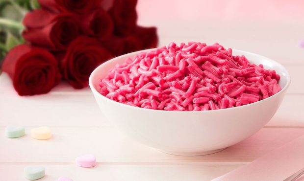 Kraft mac & cheese is turning pink for Valentine's Day. (	Business Wire/Kraft)...