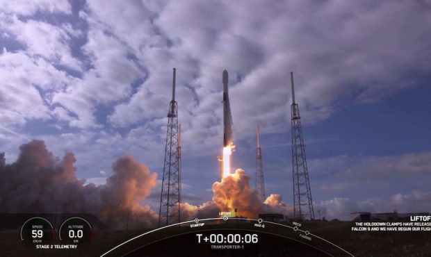 A SpaceX Falcon 9 rocket carried 143 satellites into orbit on a jam-packed rideshare mission Sunday...