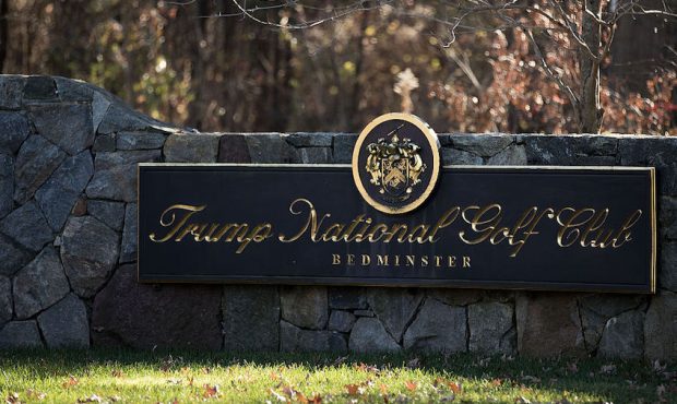 A view of the entrance to Trump National Golf Club, where president-elect Donald Trump is scheduled...