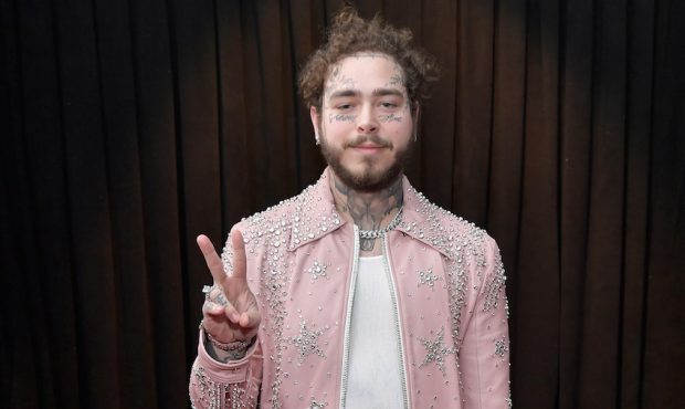 Post Malone is donating 10,000 of his sold out Crocs to frontline workers. (Neilson Barnard/Getty I...