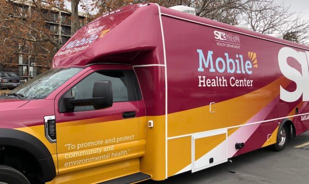 One of the new Salt Lake County Mobile Vaccination units. (KSL-TV)...