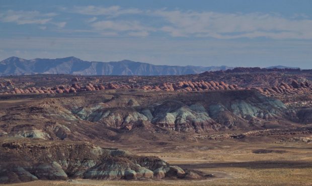 A new bill in the legislature would create Utahraptor State Park in the Dalton Wells area near Moab...