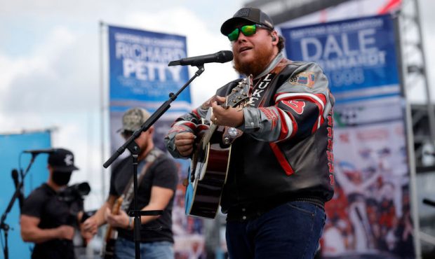 Singer Luke Combs performs prior to the NASCAR Cup Series 63rd Annual Daytona 500 at Daytona Intern...