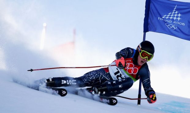 Ted Ligety of the United States of America competes in the First Run of the Mens Alpine Skiing Gian...