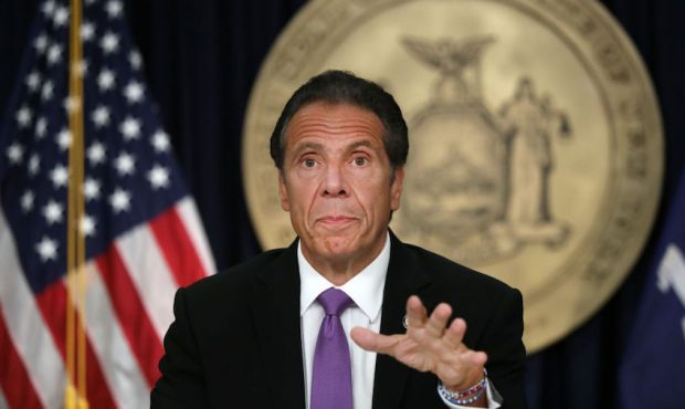 New York state Gov. Andrew Cuomo speaks at a news conference on September 08, 2020 in New York City...