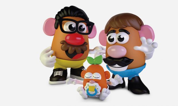 This photo provided by Hasbro shows the new Potato Head world.  Mr. Potato Head is no longer a mist...
