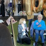 Scotty Tapper's family surprised her during a wellness group to celebrate her 108th birthday. (Photo: Andrew Adams, KSL TV)