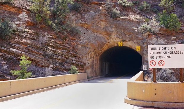 The Zion-Mount Carmel Tunnel. (Zion National Park/Twitter)...