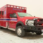 Grouse Creek's new ambulance. (Mike Anderson/KSL-TV)