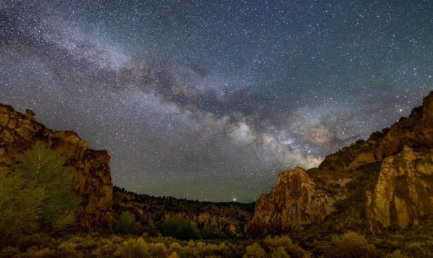 Photo of the Milky Way over Fremont Indian State Park in central Utah. (Ryan Andreasen/Utah State P...
