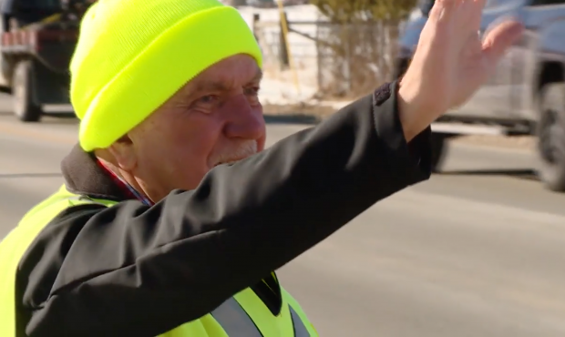Crossing Guard Verl Creager makes sure to wave at every car, every day. (KSL TV)...