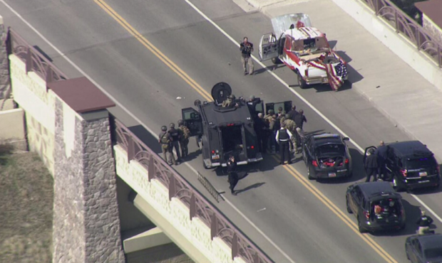 Authorities and a SWAT Team respond to an incident on Legacy Parkway on March 17, 2021 (Chopper 5)...