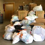 Some of the donated items dropped off Tuesday. (KSL TV)