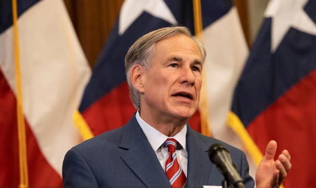 Texas Governor Greg Abbott, seen in this file image from May 18, 2020, announced Tuesday he's lifti...