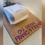 Perfectly Frank's donation clipboard. (Tarah Morris)