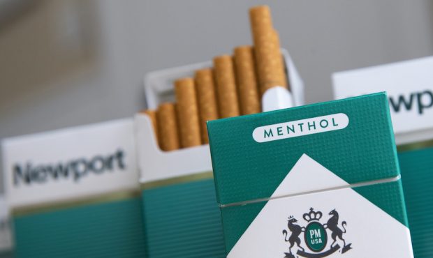 In this photo illustration, packs of menthol cigarettes sits on a table, November 15, 2018 in New Y...
