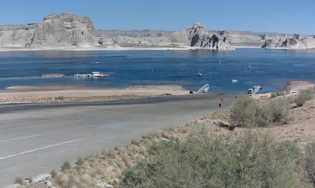 The Stateline Launch Ramp at Lake Powell. (National Park Service)...