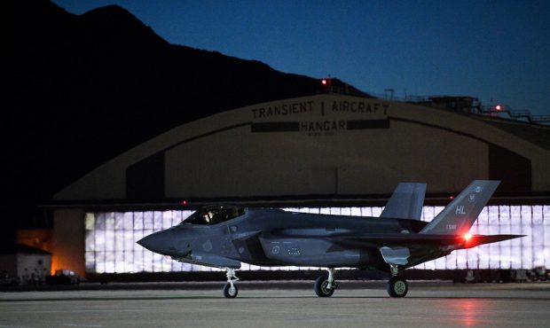 An F-35A Lighting II awaits to taxi at Hill Air Force Base, Utah, May 20, 2020. Airmen from the 388...