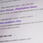 A Google search shows an ad for statues.com. (Ray Boone/KSL TV)