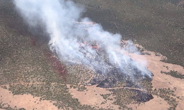 Photo of the Blake Gubler Fire. (U.S. Forest Service - Dixie National Forest/Facebook)...